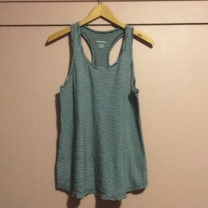 Black and white stripe tank top